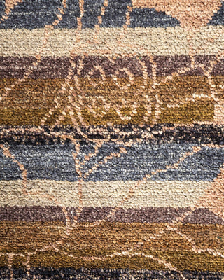 Contemporary Arts & Crafts Beige Wool Area Rug 8' 0" x 10' 4" - Solo Rugs