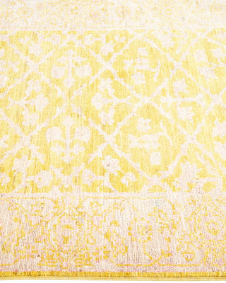 Traditional Oushak Yellow Wool Runner 3' 3" x 9' 10" - Solo Rugs