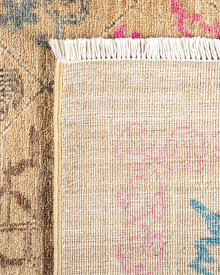 Contemporary Eclectic Ivory Wool Area Rug 9' 2" x 11' 10" - Solo Rugs