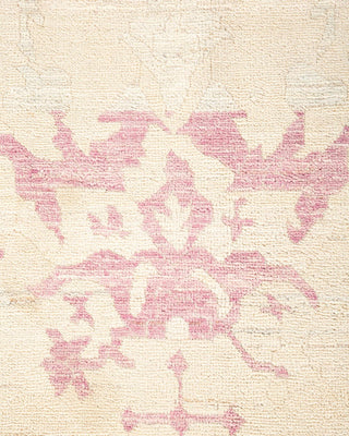 Contemporary Eclectic Ivory Wool Area Rug 8' 2" x 11' 4" - Solo Rugs