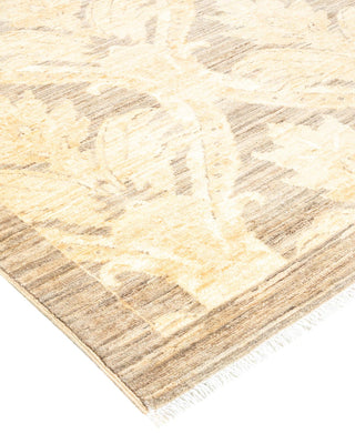 Traditional Oushak Ivory Wool Area Rug 8' 0" x 9' 9" - Solo Rugs
