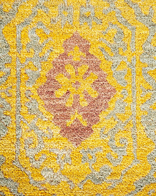 Eclectic, One-of-a-Kind Handmade Area Rug - Yellow, 12' 3" x 12' 2" - Solo Rugs