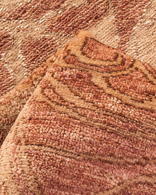 Contemporary Eclectic Beige Wool Area Rug 6' 0" x 8' 9" - Solo Rugs
