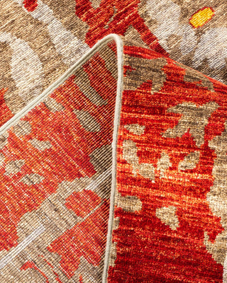 Contemporary Eclectic Gray Wool Area Rug 9' 1" x 11' 9" - Solo Rugs