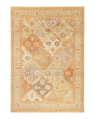 Traditional Mogul Ivory Wool Area Rug 6' 3" x 8' 10" - Solo Rugs
