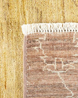 Contemporary Eclectic Brown Wool Area Rug 10' 0" x 13' 3" - Solo Rugs