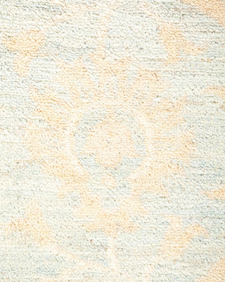 Contemporary Eclectic Light Blue Wool Area Rug 7' 10" x 10' 1" - Solo Rugs