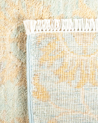 Contemporary Eclectic Light Blue Wool Area Rug 7' 10" x 10' 1" - Solo Rugs