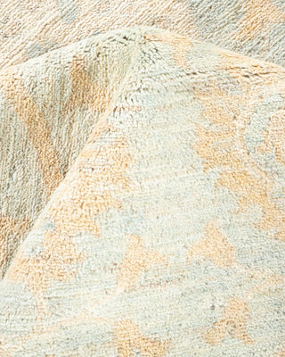 Contemporary Eclectic Light Blue Wool Area Rug 7' 10" x 10' 1" - Solo Rugs