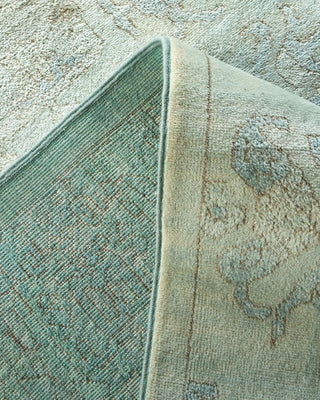 Contemporary Vibrance Light Blue Wool Runner 6' 2" x 12' 2" - Solo Rugs