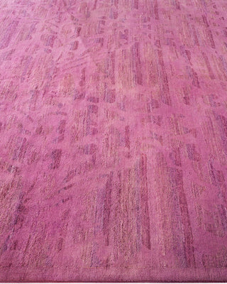 Contemporary Vibrance Purple Wool Runner 6' 3" x 14' 3" - Solo Rugs