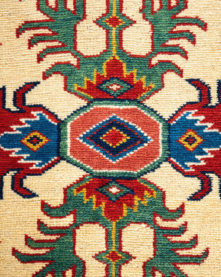 Bohemian Tribal Red Wool Area Rug 5' 10" x 7' 9" - Solo Rugs