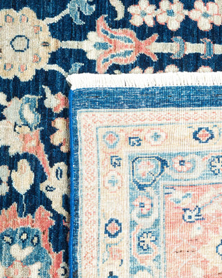 Contemporary Eclectic Blue Wool Area Rug 8' 7" x 12' 1" - Solo Rugs