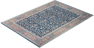 Contemporary Eclectic Blue Wool Area Rug 8' 7" x 12' 1" - Solo Rugs