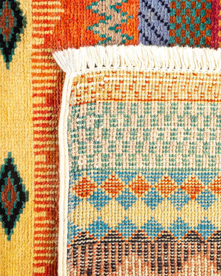 Bohemian Tribal Multi Wool Area Rug 6' 1" x 9' 1" - Solo Rugs