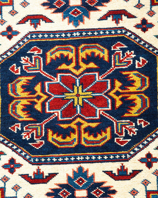 Bohemian Tribal Red Wool Area Rug 6' 5" x 8' 10" - Solo Rugs