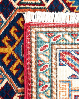 Bohemian Tribal Orange Wool Runner 2' 10" x 10' 1" - Solo Rugs