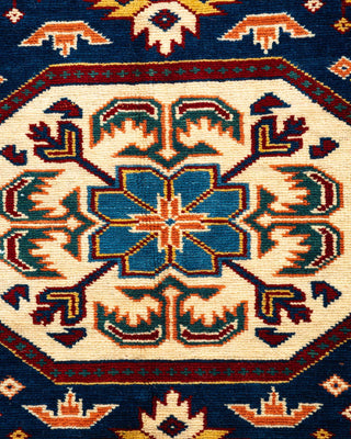 Bohemian Tribal Red Wool Area Rug 6' 10" x 9' 4" - Solo Rugs
