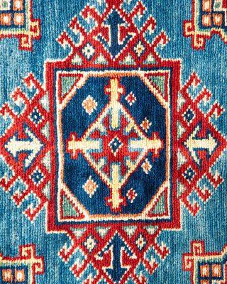 Bohemian Tribal Red Wool Area Rug 4' 2" x 6' 4" - Solo Rugs