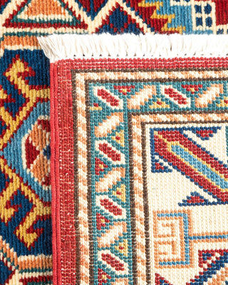 Bohemian Tribal Red Wool Runner 3' 0" x 10' 3" - Solo Rugs