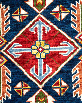 Bohemian Tribal Ivory Wool Area Rug 7' 6" x 10' 6" - Solo Rugs