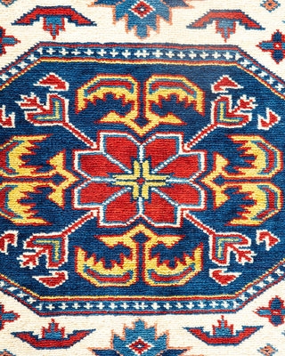 Bohemian Tribal Red Wool Area Rug 6' 5" x 8' 7" - Solo Rugs