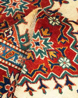Bohemian Tribal Red Wool Runner 2' 8" x 10' 8" - Solo Rugs