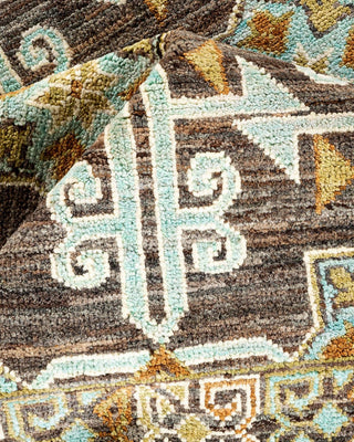 Traditional Khotan Gray Wool Area Rug 8' 2" x 9' 10" - Solo Rugs