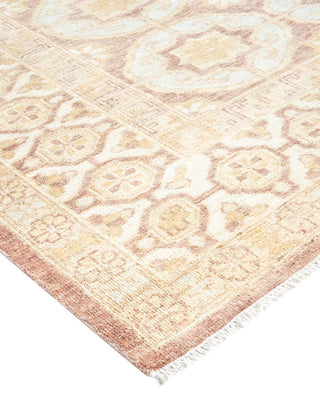 Traditional Khotan Light Blue Wool Area Rug 8' 0" x 9' 7" - Solo Rugs