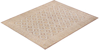 Traditional Khotan Light Blue Wool Area Rug 8' 0" x 9' 7" - Solo Rugs