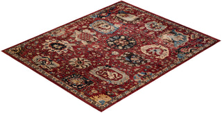 Traditional Serapi Red Wool Area Rug 7' 11" x 9' 9" - Solo Rugs