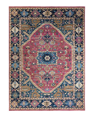 Traditional Serapi Purple Wool Area Rug 8' 8" x 11' 10" - Solo Rugs