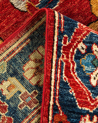 Traditional Serapi Orange Wool Area Rug 8' 10" x 12' 3" - Solo Rugs