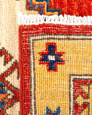 Traditional Serapi Orange Wool Area Rug 7' 10" x 9' 9" - Solo Rugs