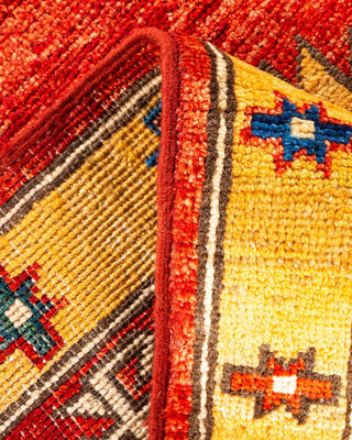 Traditional Serapi Orange Wool Area Rug 7' 10" x 9' 9" - Solo Rugs