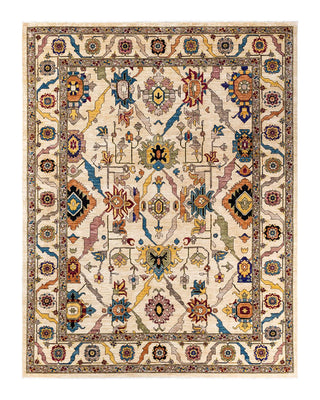 Traditional Serapi Ivory Wool Area Rug 8' 1" x 10' 4" - Solo Rugs