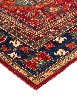 Traditional Serapi Orange Wool Area Rug 7' 10" x 9' 10" - Solo Rugs