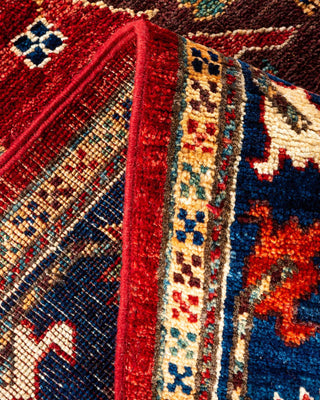 Traditional Serapi Orange Wool Area Rug 7' 10" x 9' 10" - Solo Rugs