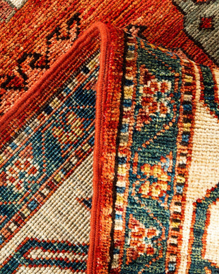 Traditional Serapi Orange Wool Area Rug 8' 3" x 10' 3" - Solo Rugs