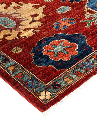 Traditional Serapi Red Wool Area Rug 7' 11" x 9' 11" - Solo Rugs