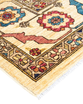 Traditional Serapi Ivory Wool Area Rug 8' 3" x 10' 4" - Solo Rugs
