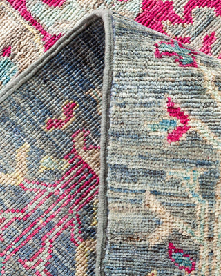 Traditional Serapi Purple Wool Area Rug 6' 7" x 9' 3" - Solo Rugs