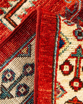 Traditional Serapi Orange Wool Area Rug 9' 8" x 15' 8" - Solo Rugs
