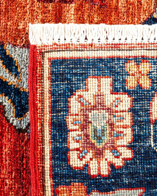 Traditional Serapi Orange Wool Area Rug 6' 2" x 8' 4" - Solo Rugs