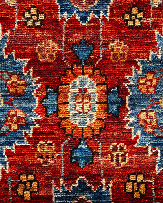 Traditional Serapi Light Blue Wool Area Rug 6' 2" x 9' 3" - Solo Rugs