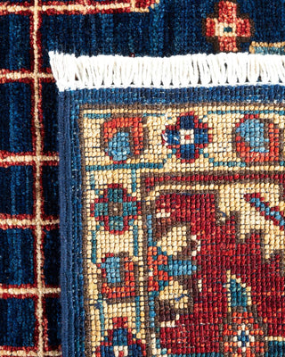 Traditional Serapi Blue Wool Area Rug 5' 1" x 7' 3" - Solo Rugs