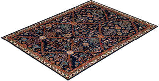 Traditional Serapi Blue Wool Area Rug 5' 1" x 6' 9" - Solo Rugs