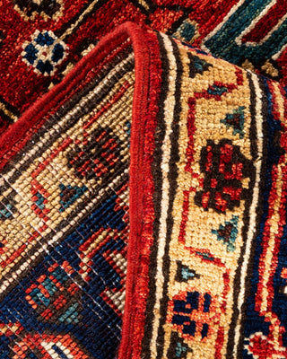 Traditional Serapi Orange Wool Area Rug 5' 0" x 6' 11" - Solo Rugs