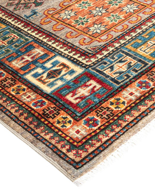 Traditional Serapi Beige Wool Area Rug 5' 0" x 6' 9" - Solo Rugs