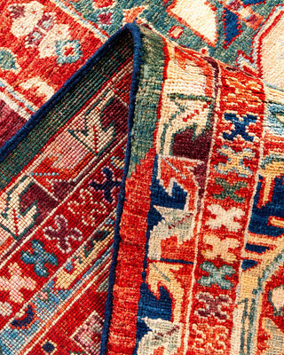 Traditional Serapi Orange Wool Runner 4' 2" x 12' 4" - Solo Rugs